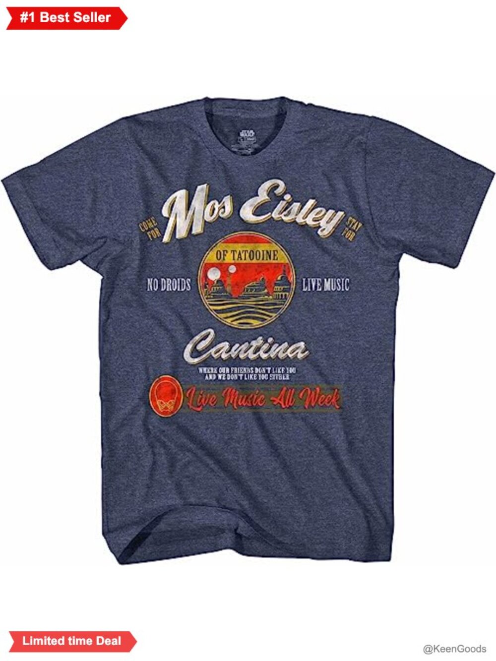 Star Wars Mos Eisley Cantina Graphic Tee Men's Short Sleeve T-Shirt
